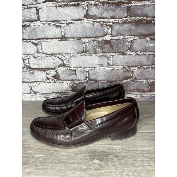 SAS Classics Burgundy Brown Handsewn Leather Penny Loafers Shoes Men 10N US/43EU - Picture 11 of 16